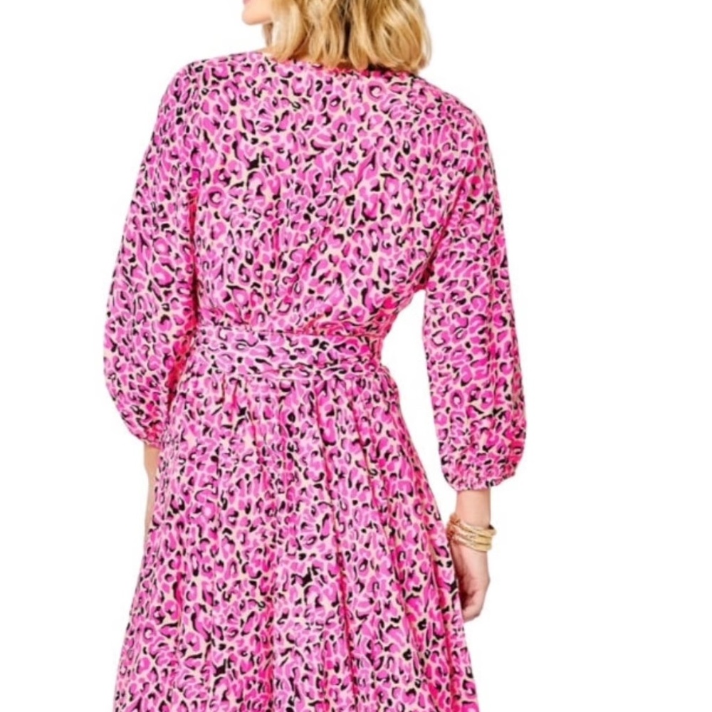 LIKE NEW Lilly Pulitzer XS Cynthia Swing Dress in Pink Topaz My Favorite Spot - Picture 13 of 14